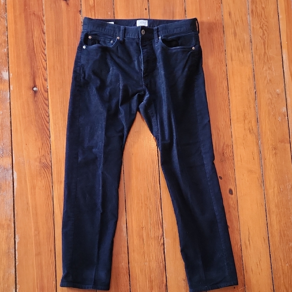 J Crew Men's Mavy Blue Corduroy Pants
